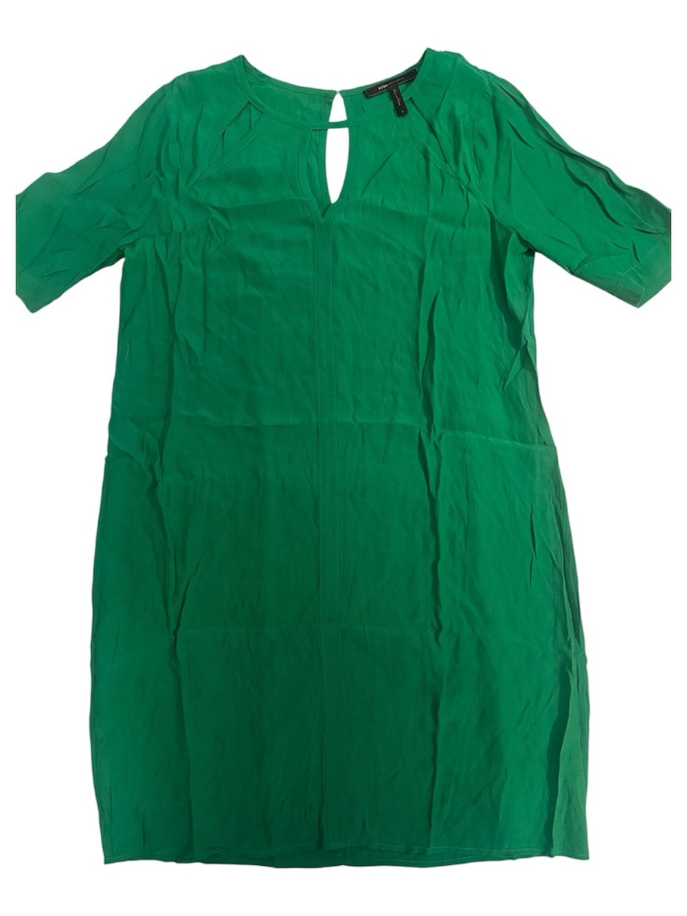 BCBGMaxAzria Vibrant Green Shift Dress
